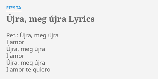 Jra Meg Jra Lyrics By Fiesta Ref Jra Meg Jra