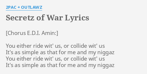 2pac the outlawz secretz of war lyrics