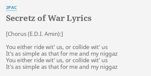 2pac secretz of war lyrics