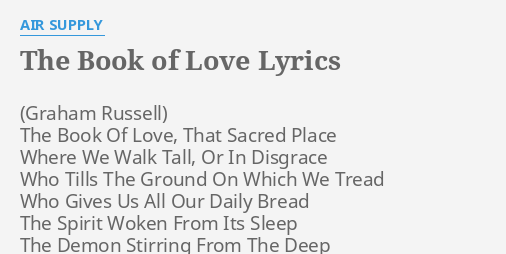 the book of love lyrics meaning