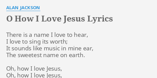 how i love the voice of jesus lyrics