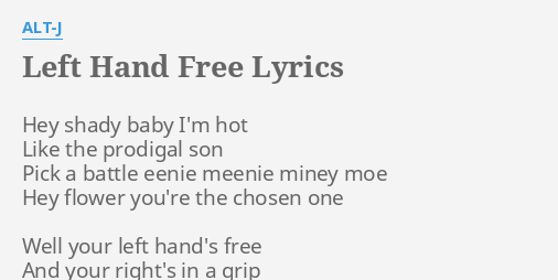 Lefty Hand Cream Lyrics