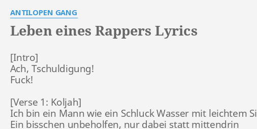 antilopen gang leben eines rappers