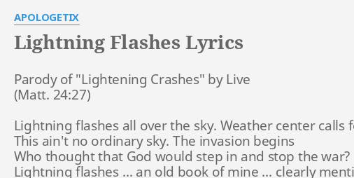 a light flashes in the dark lyrics