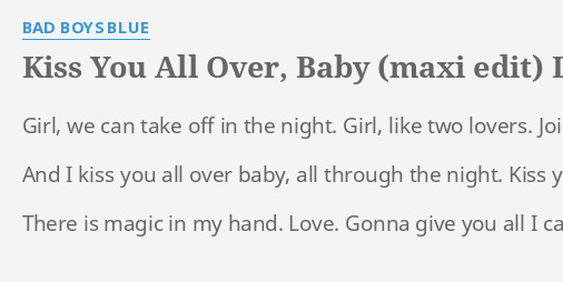 Kiss Me Baby One More Time Lyrics Magic