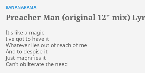 Preacher Man Original 12 Mix 24