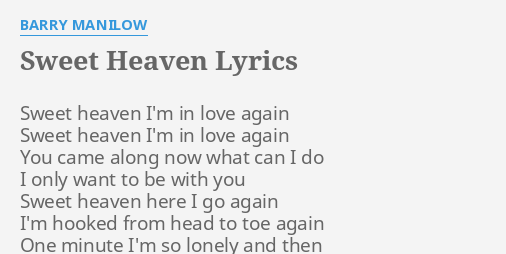 sweet heaven in view lyrics