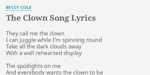 the-clown-song-lyrics-by-beccy-cole-they-call-me-the