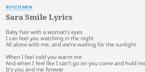 sara-smile-lyrics-by-boyz-ii-men-baby-hair-with-a