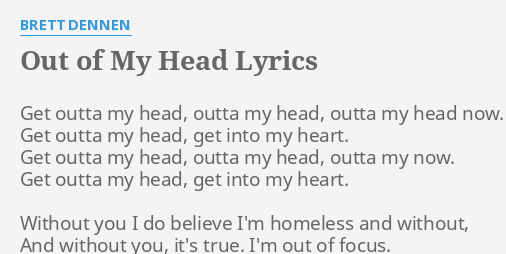 lyrics out of my head