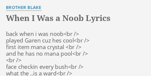 Noob Song Lyrics