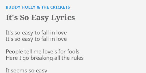 country-music-it-s-so-easy-buddy-holly-lyrics-and-chords