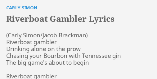 riverboat gambler lyrics