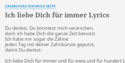 Lieb dich immer ich für “Ich liebe