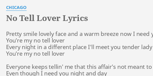 no-tell-lover-lyrics-by-chicago-pretty-smile-lovely-face