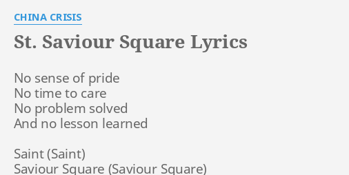 No No Square Lyrics