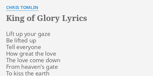 jesus culture king of glory lyrics