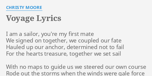 voyage lyrics translation