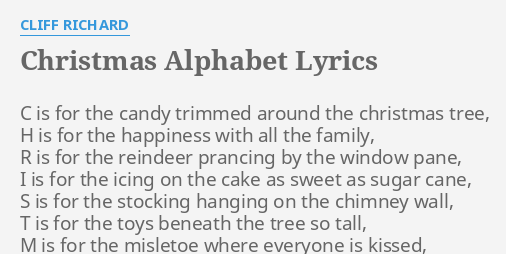 Christmas Alphabet Lyrics And Chords