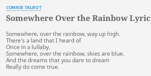 Somewhere Over The Rainbow - Connie Talbot - Lyrics/แปลไทย 