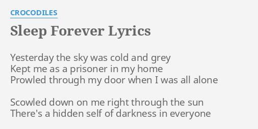 sleep-forever-lyrics-by-crocodiles-yesterday-the-sky-was