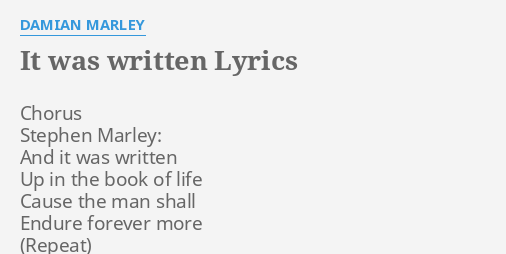 Damian Marley Lyrics