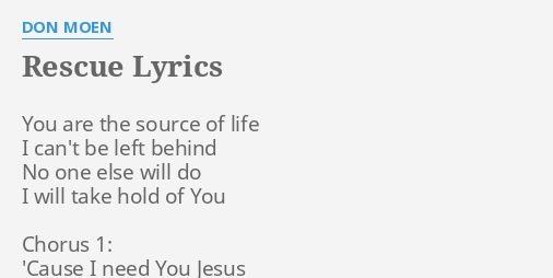 rescue the soul of man lyrics