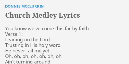 CHURCH MEDLEY