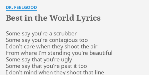 the best song in the world lyrics english