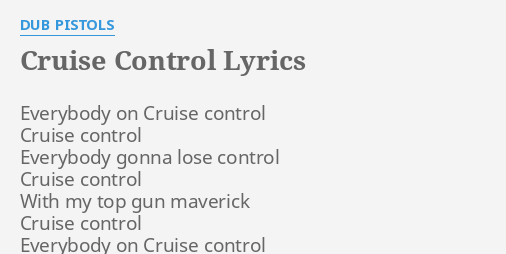 afi cruise control lyrics