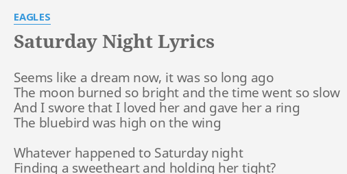 edge of saturday night lyrics meaning