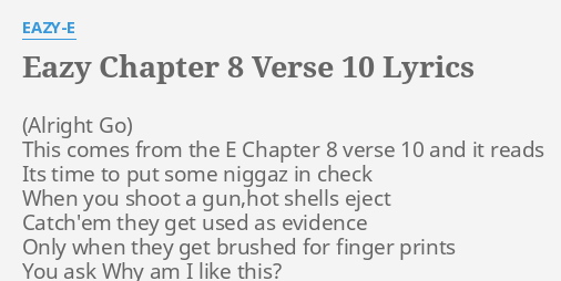 eazy chapter 8 verse 10