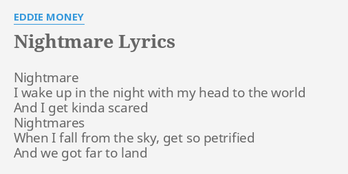 My Nightmare Get Scared Lyrics