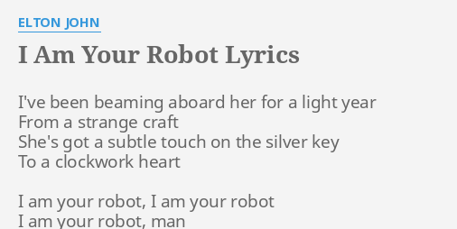 words of my heart i am not a robot lyrics