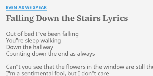 The Stairs Lyrics 