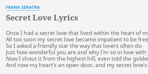 What Is A Word For Secret Love