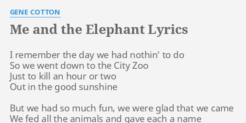 flappy the elephant song lyrics