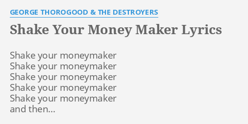 money maker lyrics