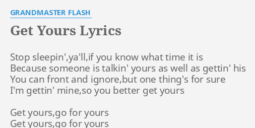 Yours Lyrics