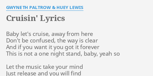 lets cruise lyrics