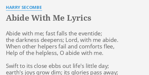 help of the helpless abide with me lyrics