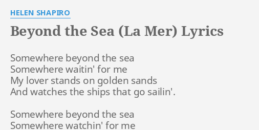 La Mer Lyrics English