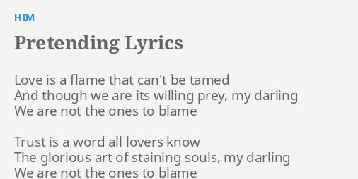 Pretending - song and lyrics by HIM