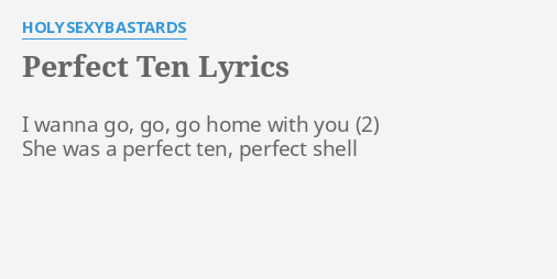 perfect 10 song lyrics