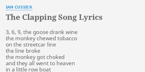 The clapping online song lyrics