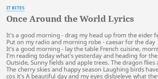 around the world 3 2 1 go song lyrics