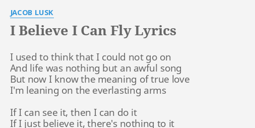 I Can Fly Lyrics