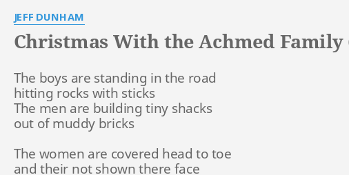 Achmed jingle bombs lyrics