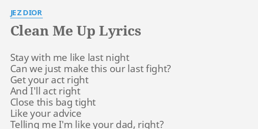 Act Up Lyrics Clean