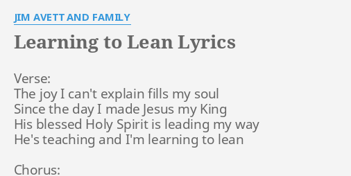 learning to lean lyrics        
        <figure class=